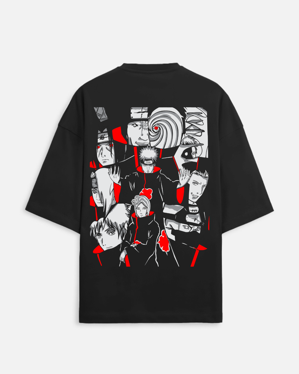 Naruto Akatsuki Oversized T-Shirt – Rogue Ninja Streetwear Edition