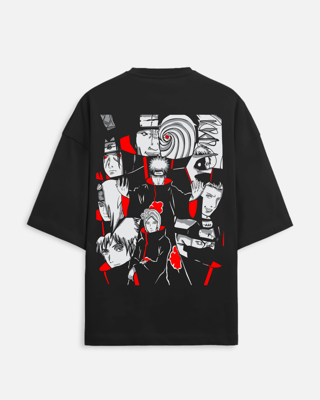 Naruto Akatsuki Oversized T-Shirt – Rogue Ninja Streetwear Edition