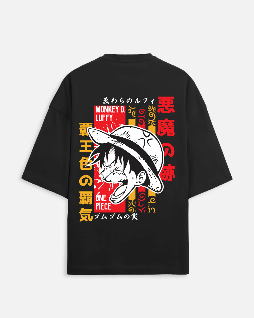 One Piece Luffy Oversized T-Shirt – Premium Anime Streetwear